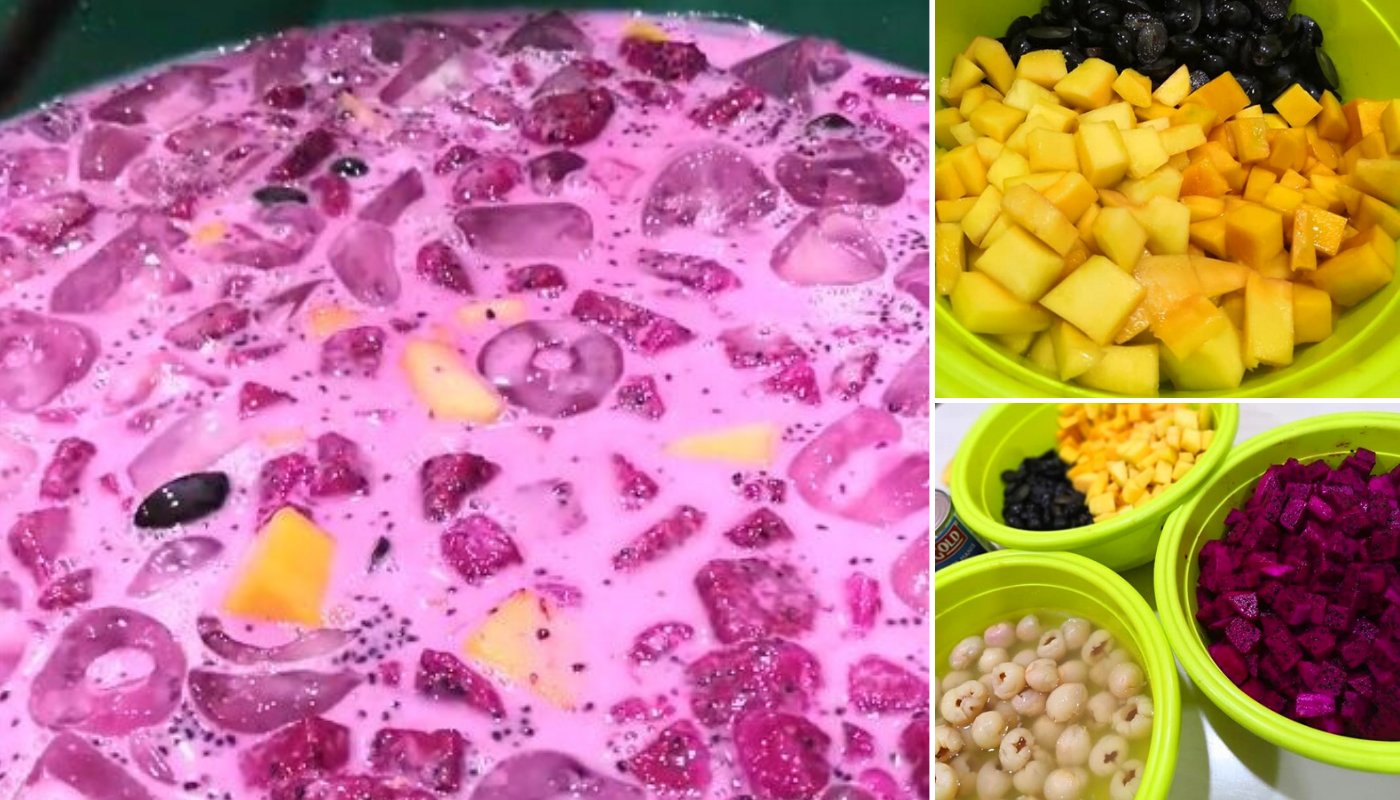 Resipi Dragon Mix Fruit. Air Buah Tanpa Pewarna Sedap Untuk Berbuka